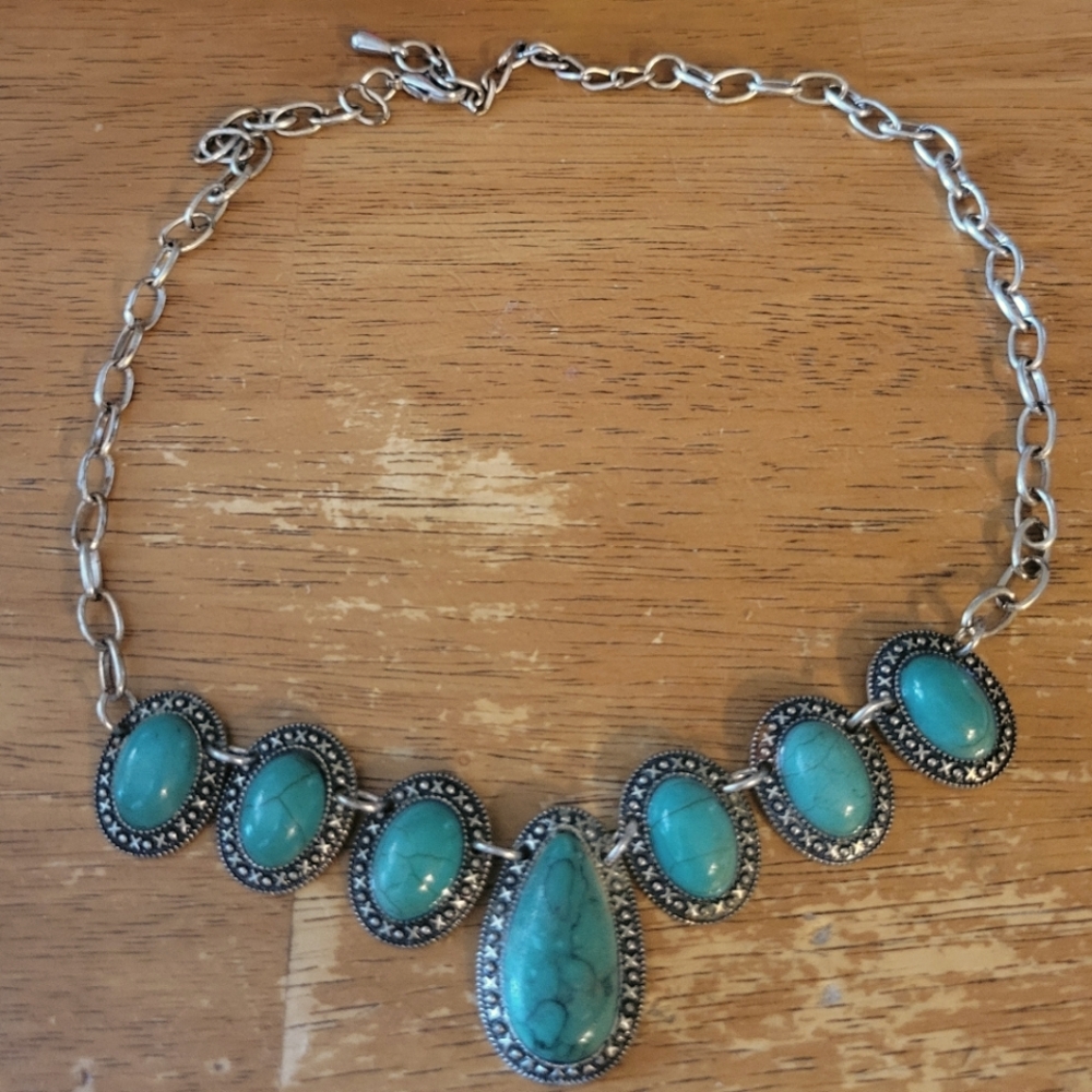 Turquoise and Silver Necklace